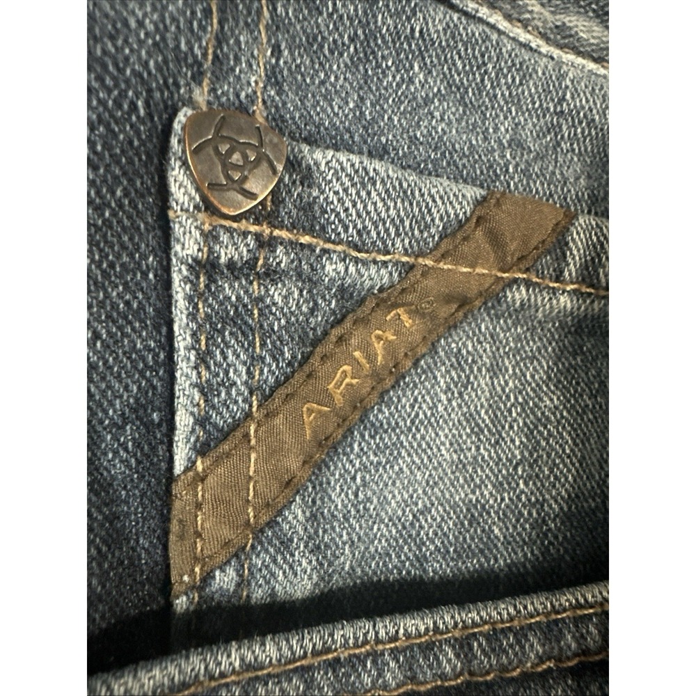 Ariat M4 Legacy Boot Cut Jeans Mens 34x36 Relaxed Fit Medium Wash Western - Picture 3 of 16